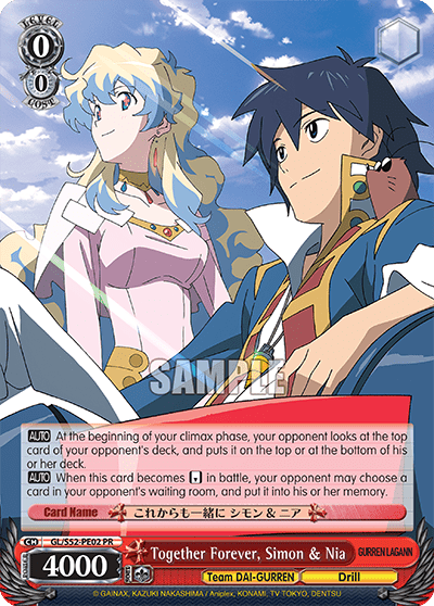 Together Forever, Simon & Nia (GL/S52-PE02) — PR Card 【Schwarz Side】