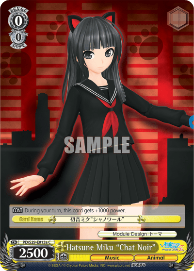 Hatsune Miku "Chat Noir" (PD/S29-E013a) — Hatsune Miku: Project DIVA F 2nd