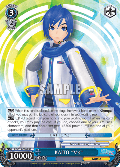 KAITO "V3" (PD/S29-E089) — Hatsune Miku: Project DIVA F 2nd