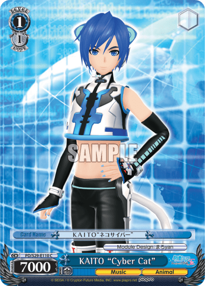 KAITO "Cyber Cat" (PD/S29-E110) — Hatsune Miku: Project DIVA F 2nd