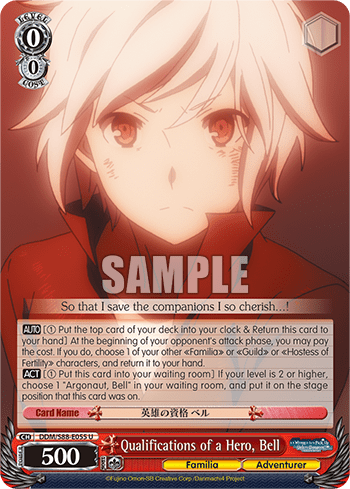 Qualifications of a Hero, Bell (DDM/S88-E055) — Is It Wrong to Try to Pick Up Girls in a Dungeon?