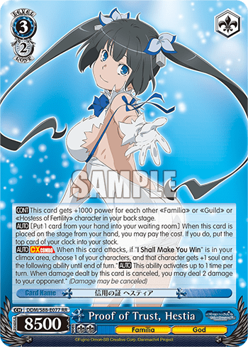 Proof of Trust, Hestia (DDM/S88-E077) — Is It Wrong to Try to Pick Up Girls in a Dungeon?