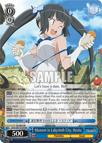 Moment in Labyrinth City, Hestia (DDM/S88-TE10R) — [TD] Is It Wrong to Try to Pick Up Girls in a Dungeon?
