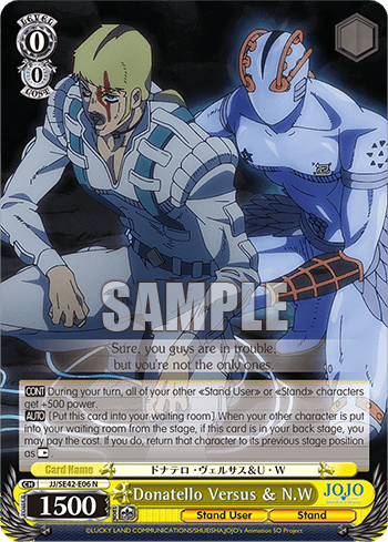 Donatello Versus & N.W (JJ/SE42-E06) — [EX] JoJo’s Bizarre Adventure: Stone Ocean