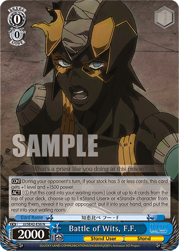 Battle of Wits, F.F. (JJ/SE42-E36) — [EX] JoJo’s Bizarre Adventure: Stone Ocean