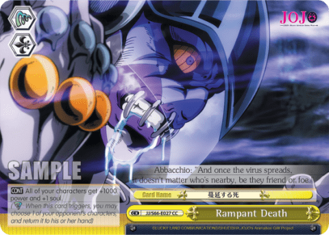 Rampant Death (JJ/S66-E027) — JoJo's Bizarre Adventure: Golden Wind