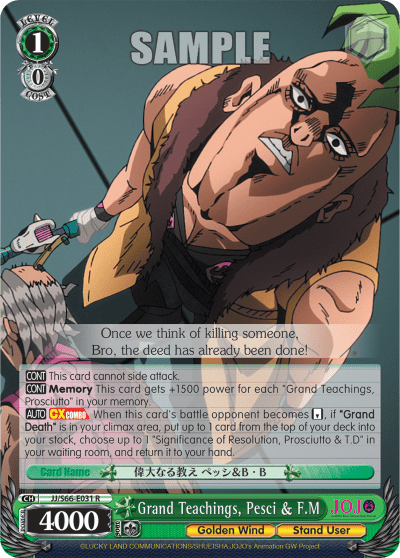Grand Teachings, Pesci & F.M (JJ/S66-E031) — JoJo's Bizarre Adventure: Golden Wind