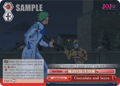 Cioccolata and Secco (JJ/S66-E072) — JoJo's Bizarre Adventure: Golden Wind