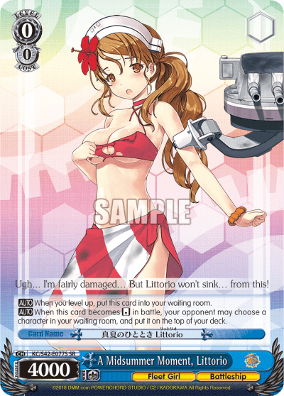 A Midsummer Moment, Littorio (Holo) (KC/S42-E077S) — KanColle : Arrival! Reinforcement Fleets from Europe!