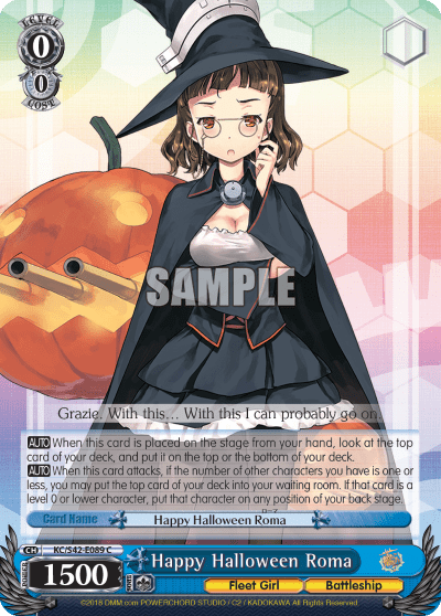 Happy Halloween Roma (KC/S42-E089) — KanColle : Arrival! Reinforcement Fleets from Europe!
