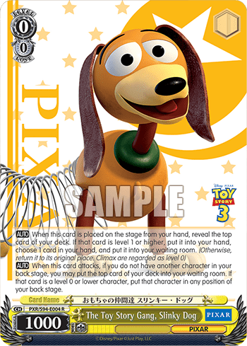 The Toy Story Gang, Slinky Dog (PXR/S94-E004) — Booster Pack PIXAR CHARACTERS