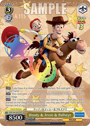 Woody & Jessie & Bullseye (PXR/S94-E003SSP) — Booster Pack PIXAR CHARACTERS