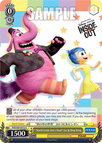 "World Inside One's Head" Joy & Bing Bong (PXR/S94-E012) — Booster Pack PIXAR CHARACTERS