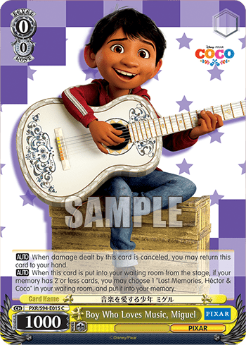 Boy Who Loves Music, Miguel (PXR/S94-E015) — Booster Pack PIXAR CHARACTERS