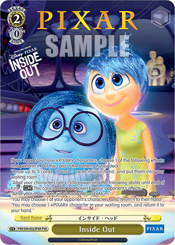 Inside Out (PXR/S94-E023PXR) — Booster Pack PIXAR CHARACTERS