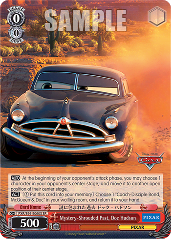 Mystery-Shrouded Past, Doc Hudson (Holo) (PXR/S94-E060S) — Booster Pack PIXAR CHARACTERS
