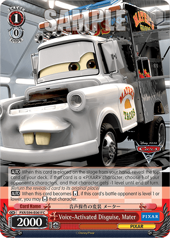 Voice-Activated Disguise, Mater (PXR/S94-E061f) — Booster Pack PIXAR CHARACTERS