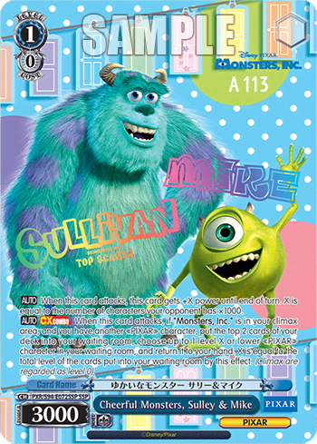 Cheerful Monsters, Sulley & Mike (PXR/S94-E072SSP) — Booster Pack PIXAR CHARACTERS
