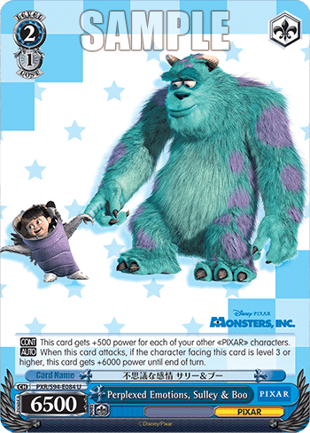 Perplexed Emotions, Sulley & Boo (PXR/S94-E084) — Booster Pack PIXAR CHARACTERS