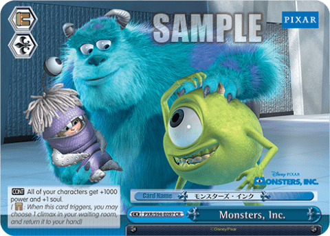 Monsters, Inc. (PXR/S94-E097) — Booster Pack PIXAR CHARACTERS