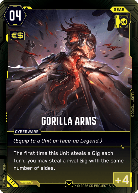 Gorilla Arms (111) — Spoiler Set