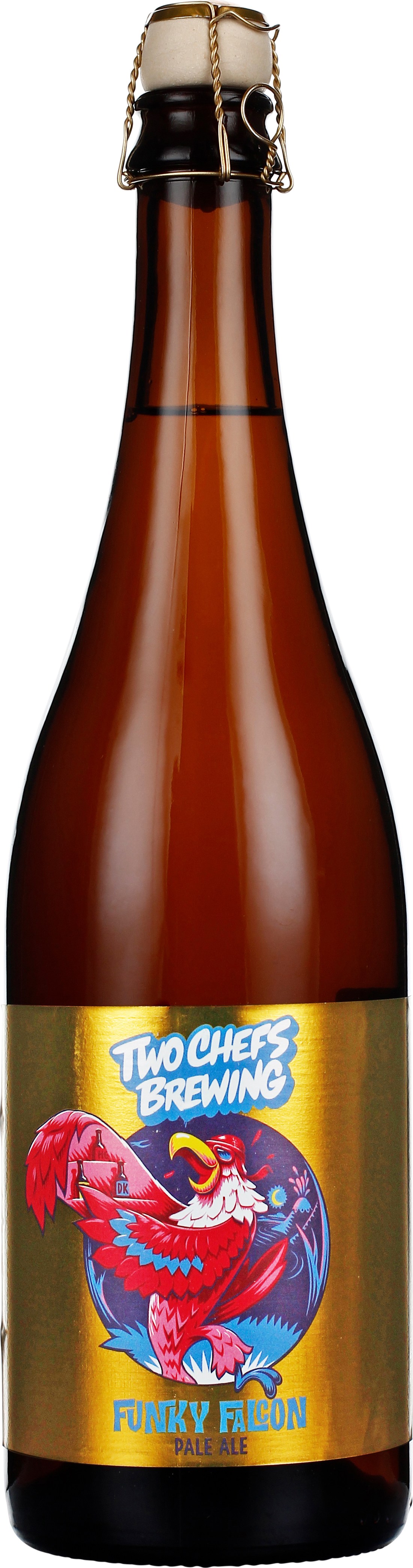 Drankdozijn Two Chefs Brewing Funky Falcon 75CL aanbieding