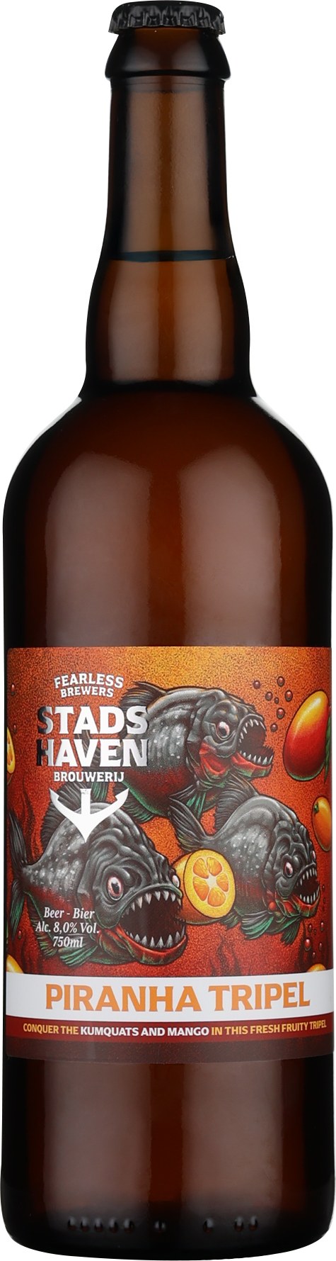 Drankdozijn Stadshaven Piranha Tripel 75CL aanbieding