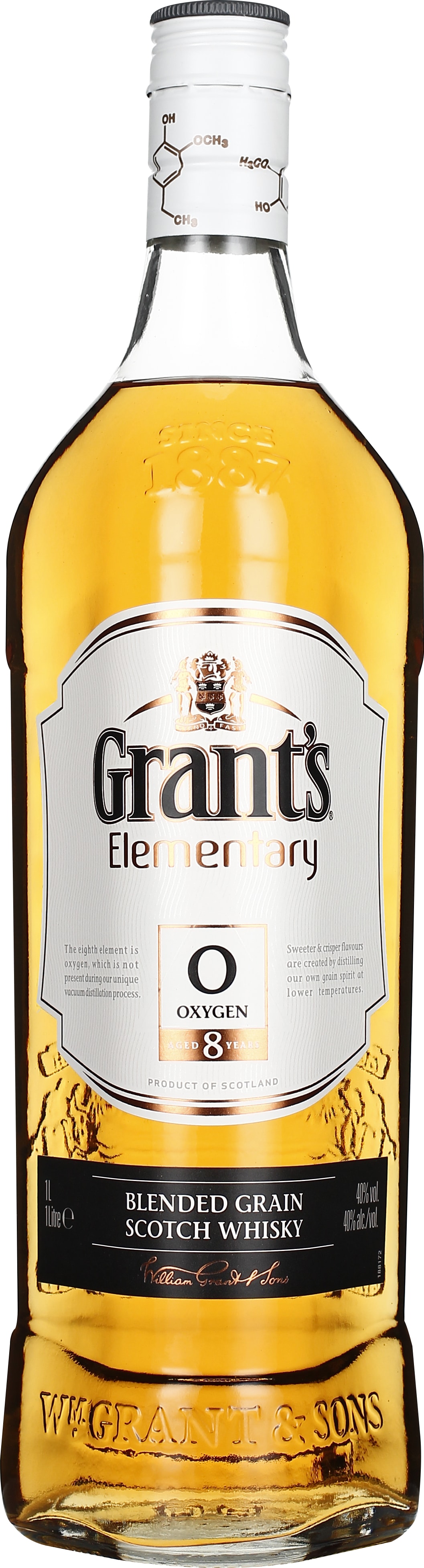 Drankdozijn Grant's Elementary 8 years Oxygen 1LTR aanbieding Drankdozijn Grant's Elementary 8 years Oxygen 1LTR aanbieding