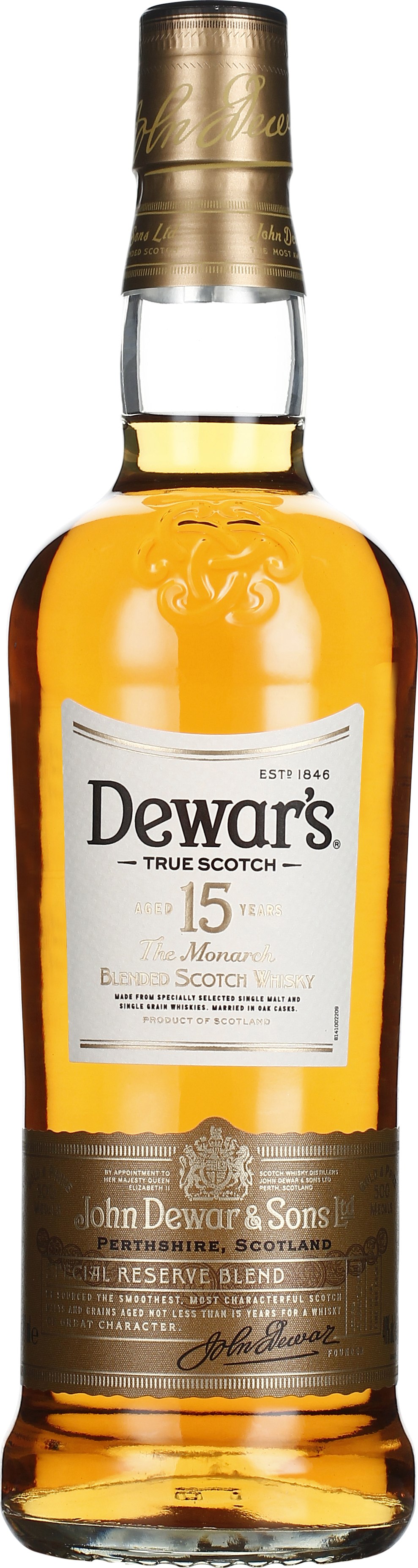 Drankdozijn Dewar's 15 years 70CL aanbieding