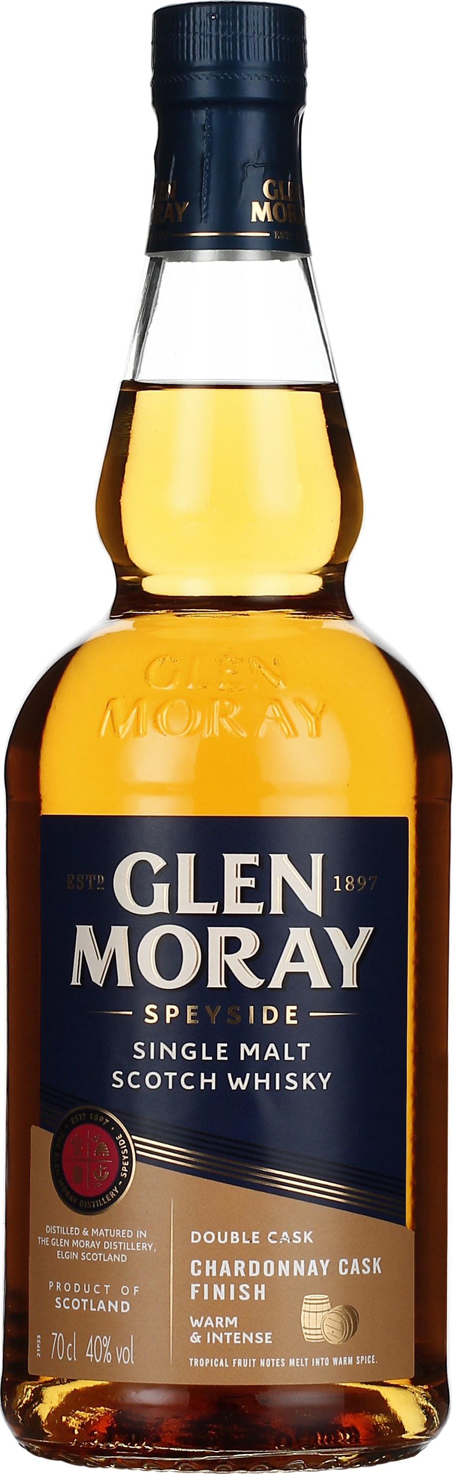 Drankdozijn Glen Moray Chardonnay Cask Finish Elgin Classic 70CL aanbieding