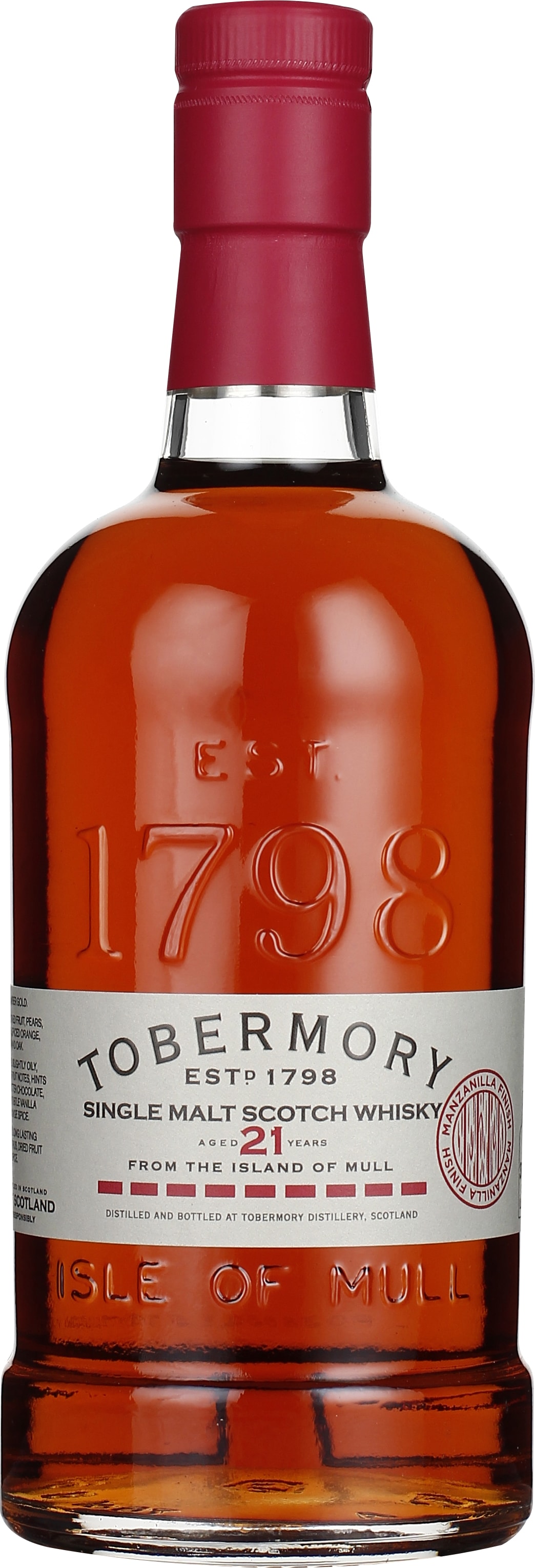 Drankdozijn Tobermory 21 years Manzanilla Finish 70CL aanbieding Drankdozijn Tobermory 21 years Manzanilla Finish 70CL aanbieding