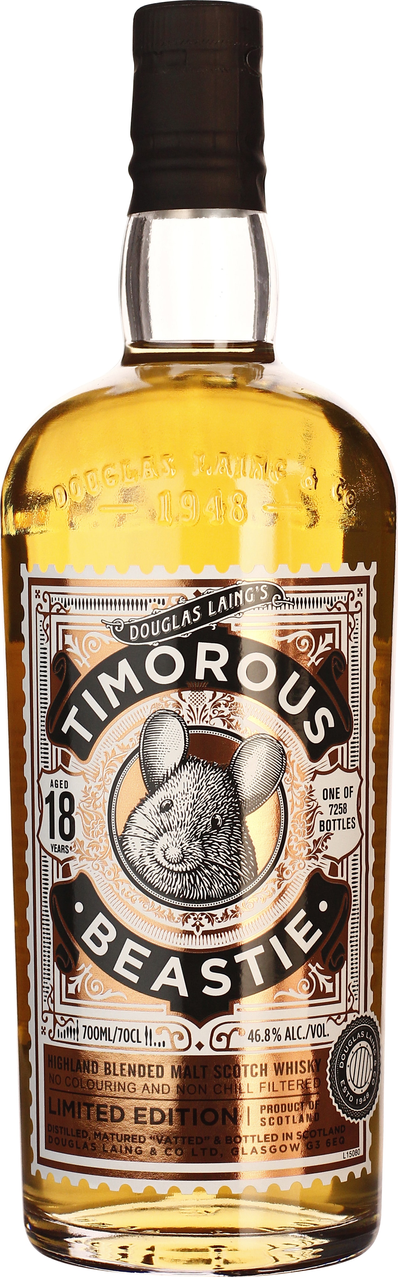Drankdozijn Douglas Laing's Timorous Beastie 18 years Limited Edition 70CL aanbieding Drankdozijn Douglas Laing's Timorous Beastie 18 years Limited Edition 70CL aanbieding