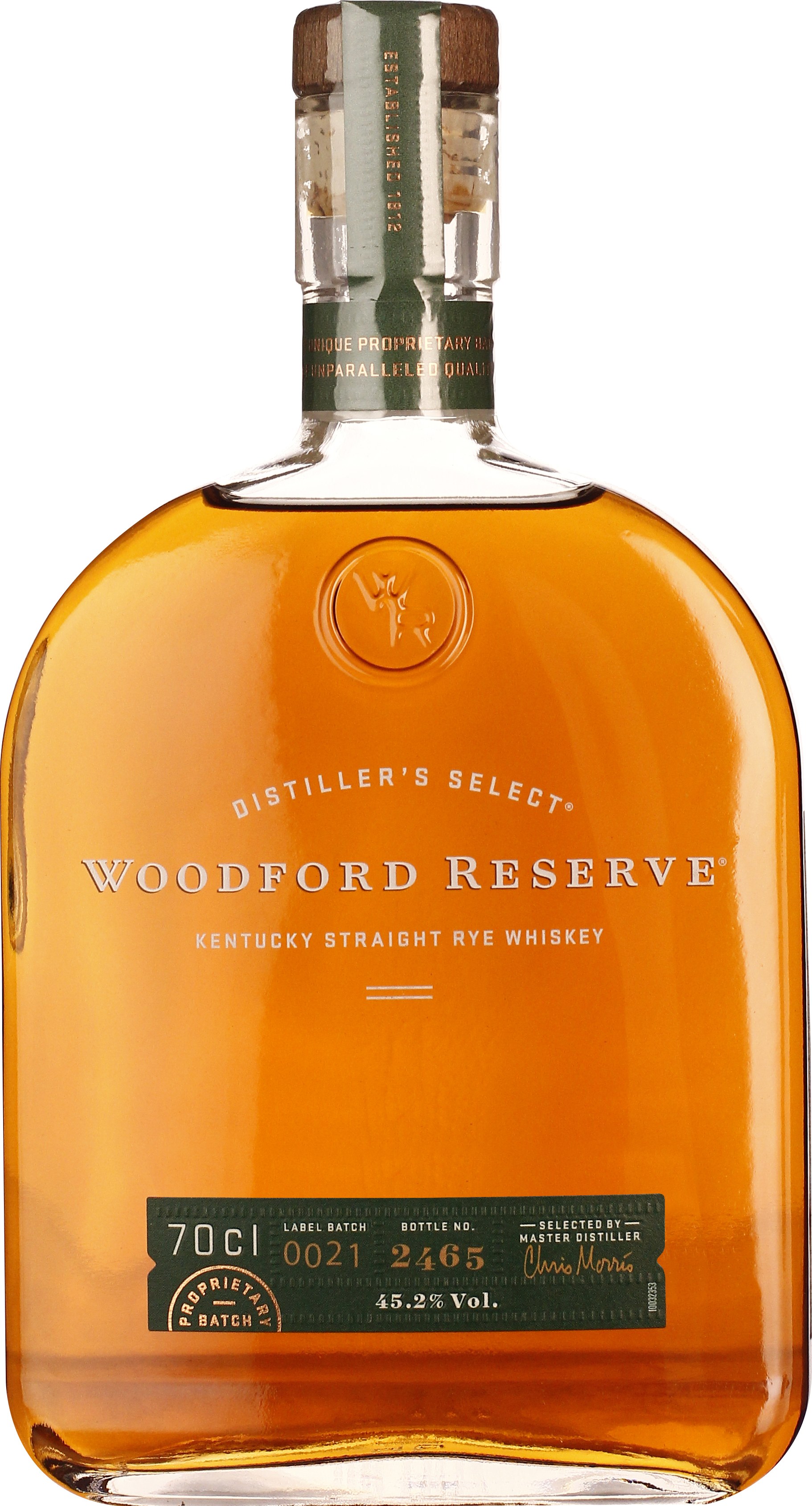 Drankdozijn Woodford Reserve Rye 70CL aanbieding