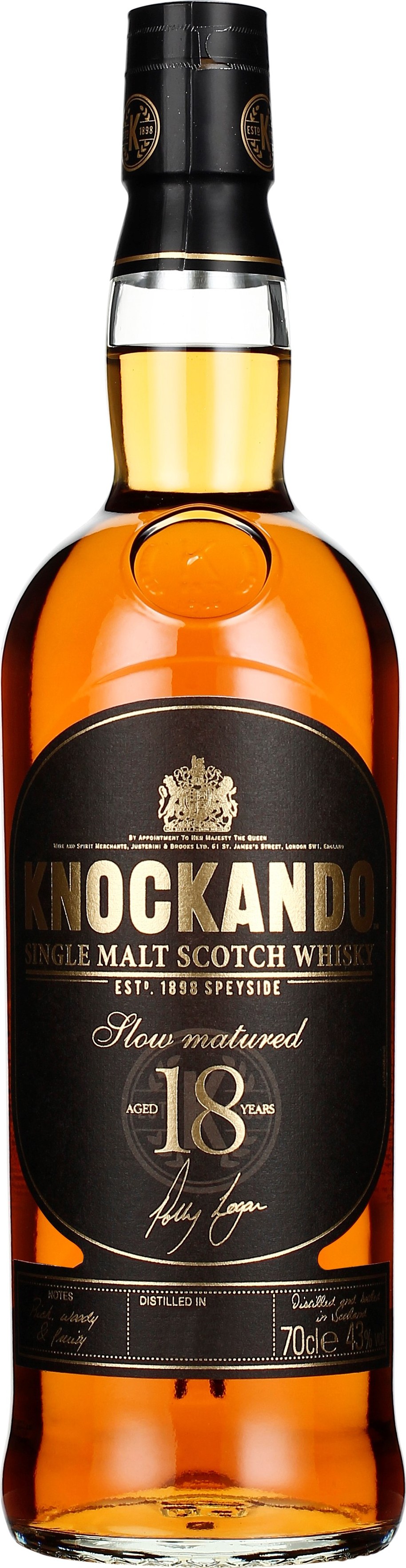 Knockando 18 years Slow Matured 70CL