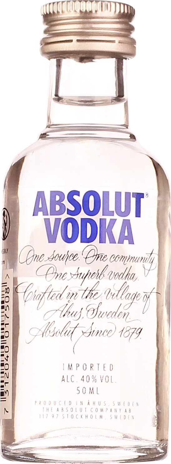 Drankdozijn Absolut Vodka miniaturen 12X5CL aanbieding