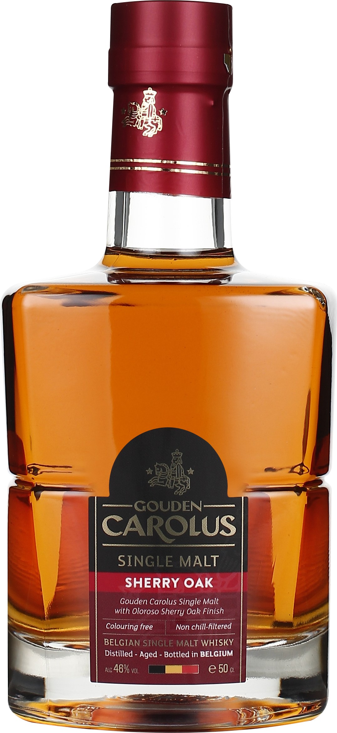 Drankdozijn Gouden Carolus Sherry Oak Single Malt 50CL aanbieding