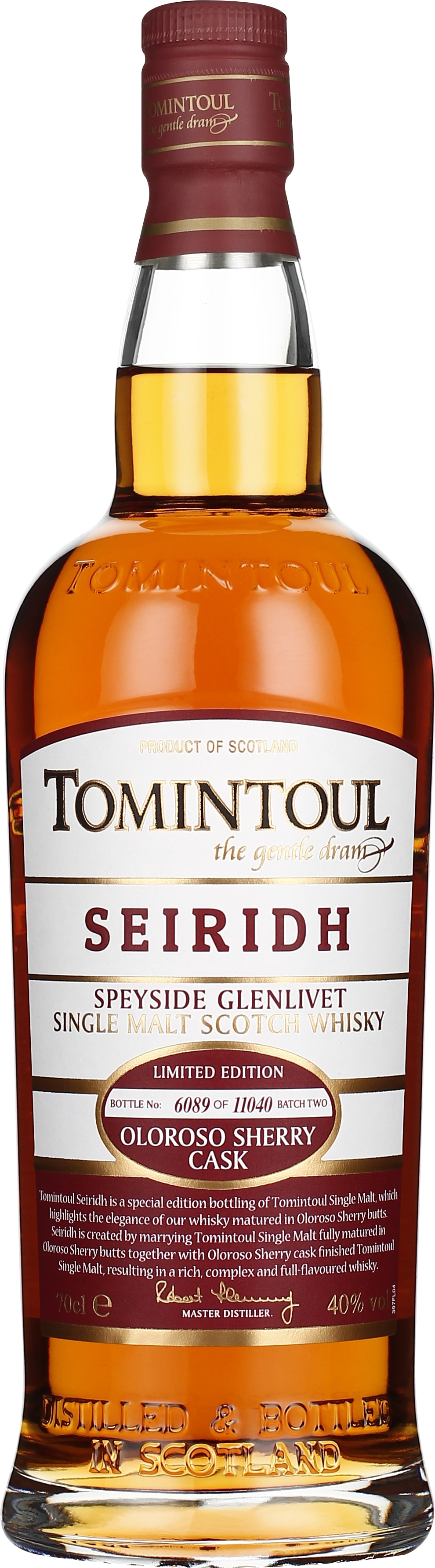 Drankdozijn Tomintoul Seiridh Oloroso Sherry Cask 70CL aanbieding