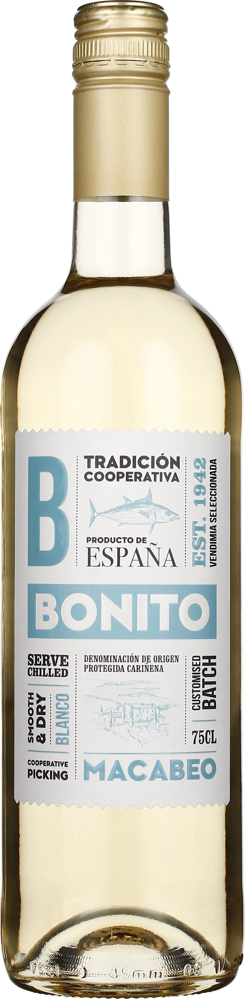 Drankdozijn Bonito Macabeo 75CL aanbieding