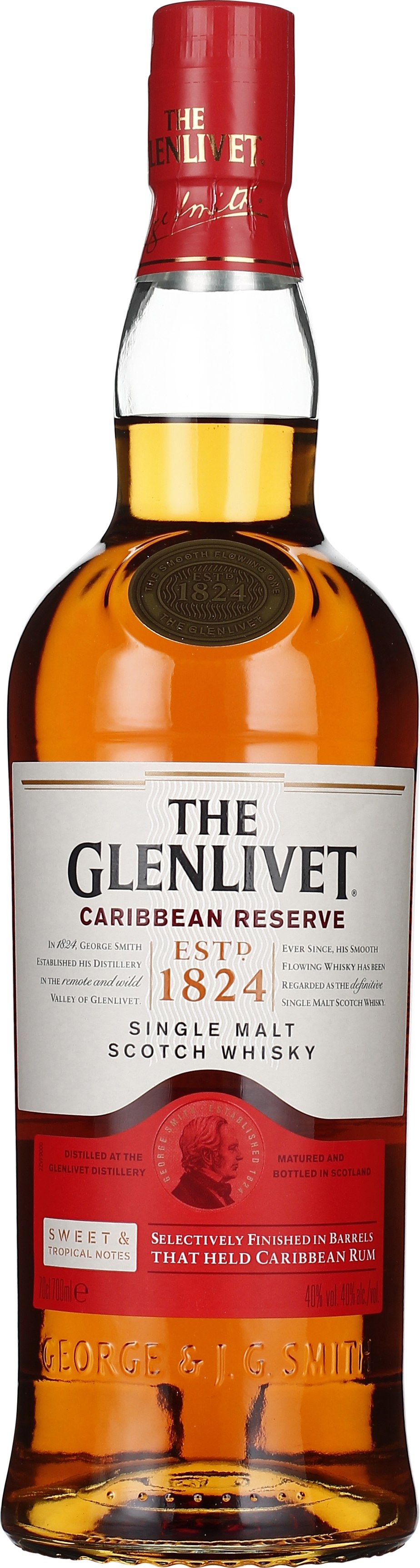 Drankdozijn The Glenlivet Caribbean Reserve 70CL aanbieding