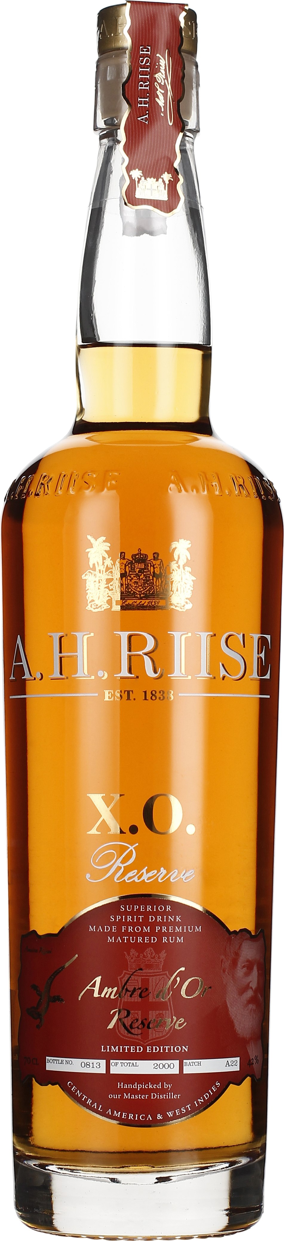 Drankdozijn A.H. Riise XO Reserve Ambre d'Or 70CL aanbieding