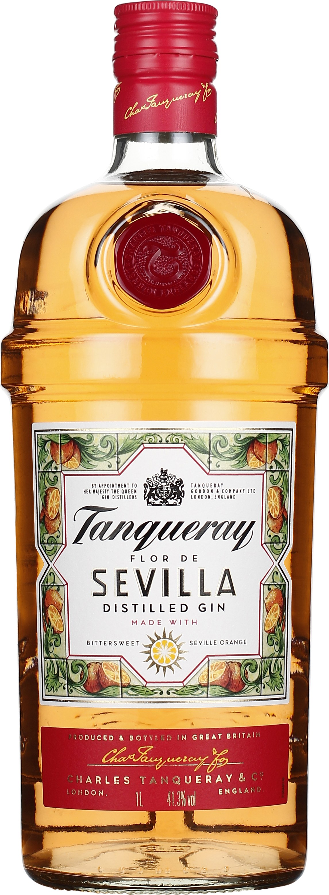 Drankdozijn Tanqueray Flor de Sevilla Gin 1LTR aanbieding