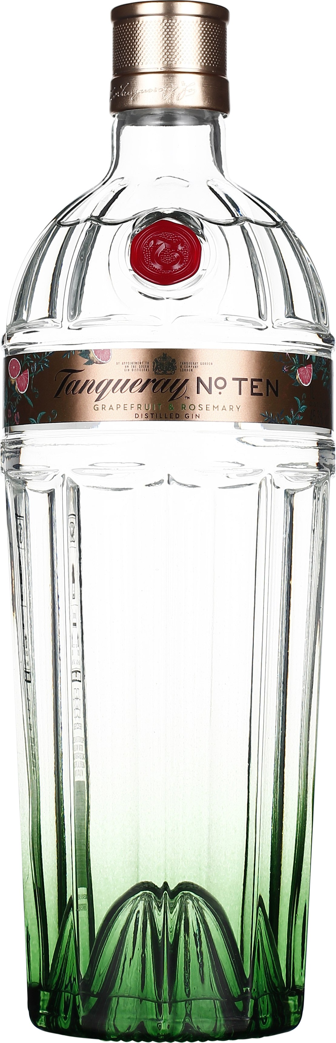 Drankdozijn Tanqueray Gin Ten Grapefruit & Rosemary 1LTR aanbieding