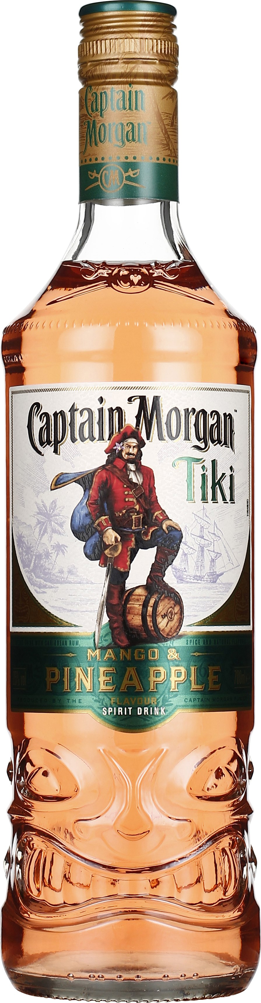 Drankdozijn Captain Morgan Tiki Mango & Pineapple 70CL aanbieding