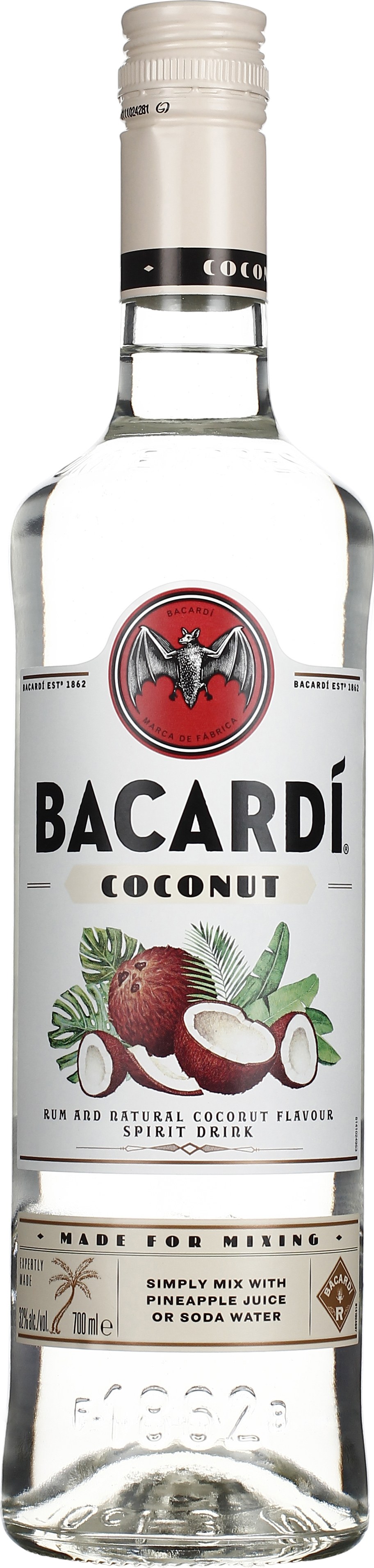 Drankdozijn Bacardi Coconut 70CL aanbieding