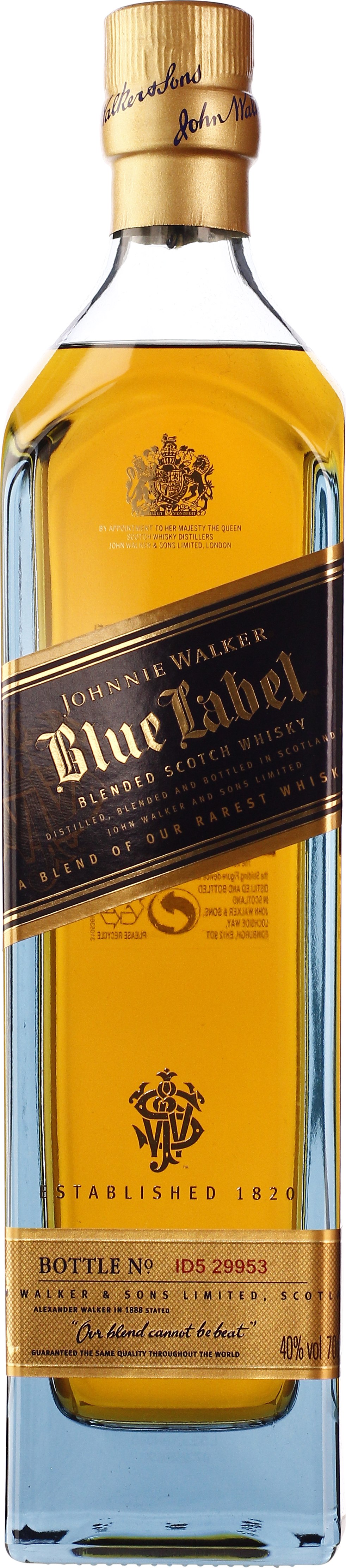 Drankdozijn Johnnie Walker Blue Label 70CL aanbieding