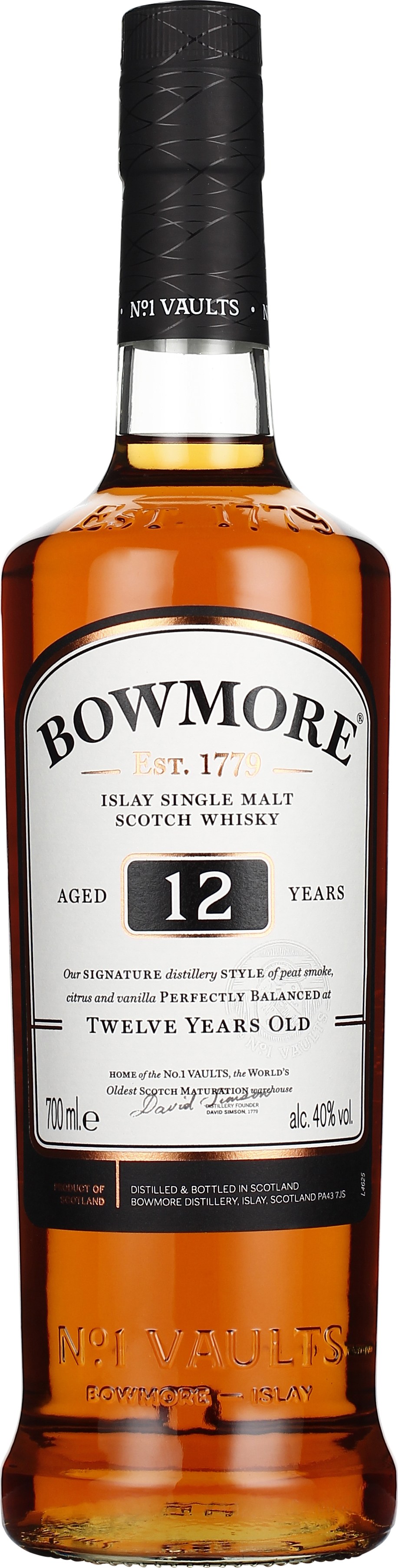 Drankdozijn Bowmore 12 years Single Malt 70CL aanbieding