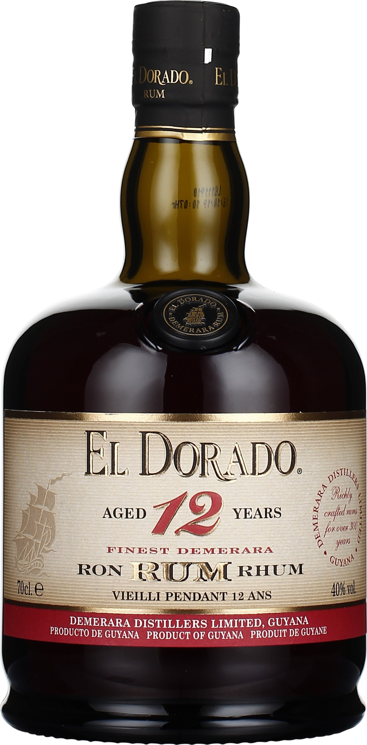 Drankdozijn El Dorado 12 years 70CL aanbieding