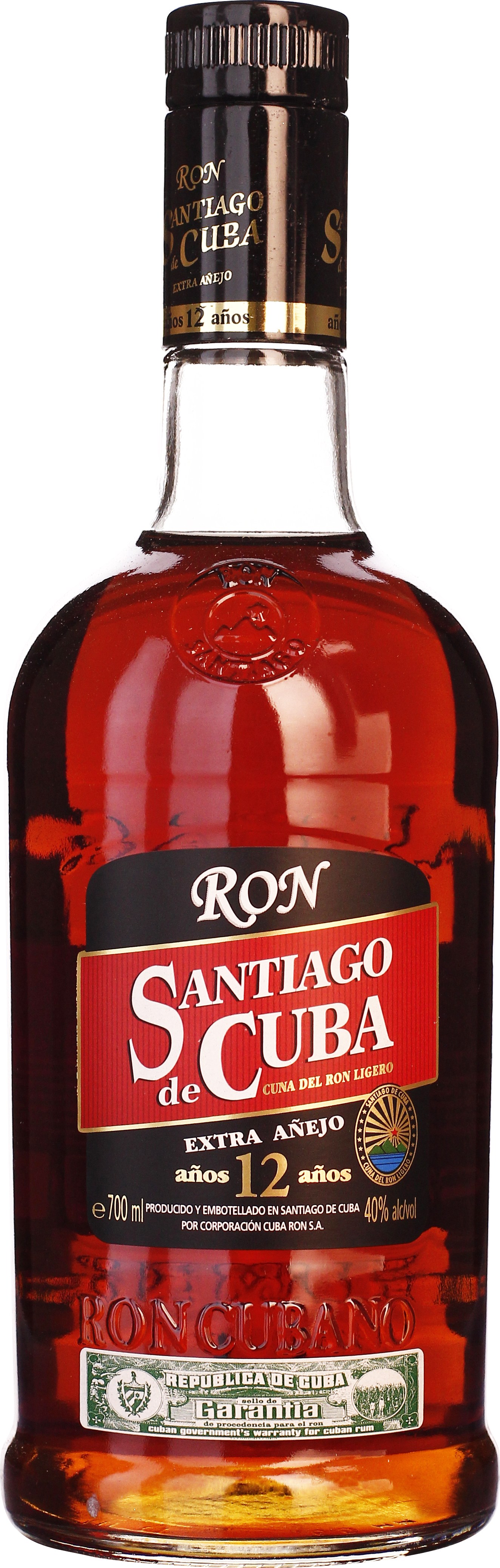 Drankdozijn Santiago de Cuba 12anos Extra Anejo 70CL aanbieding