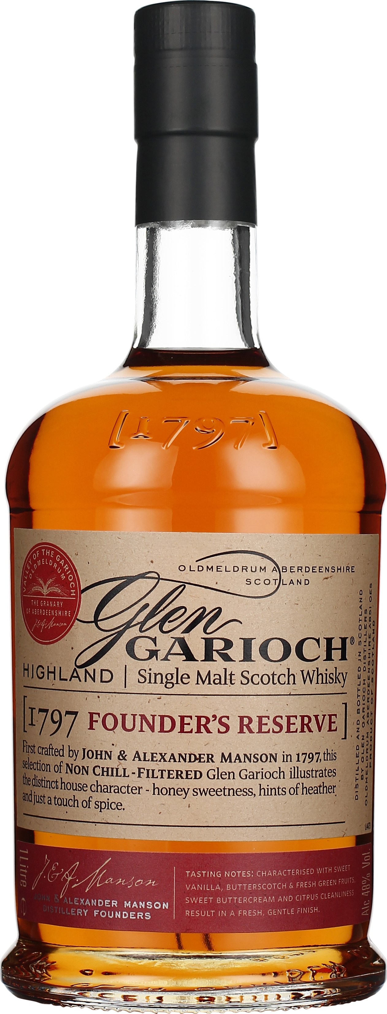 Drankdozijn Glen Garioch Founders Reserve 1LTR aanbieding