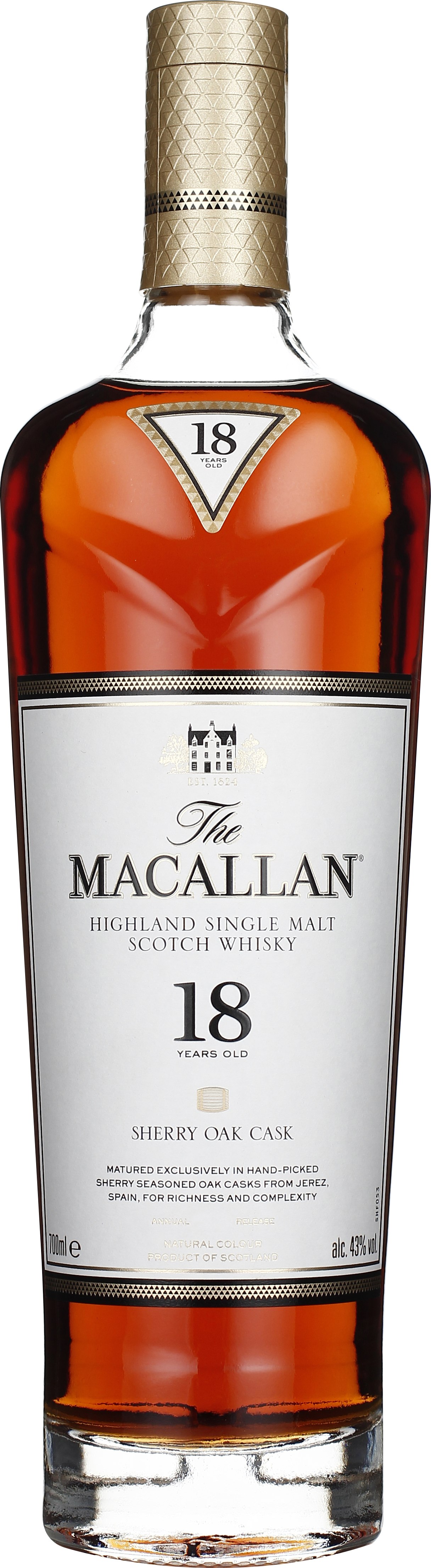 Drankdozijn The Macallan 18 years Sherry Oak 70CL aanbieding